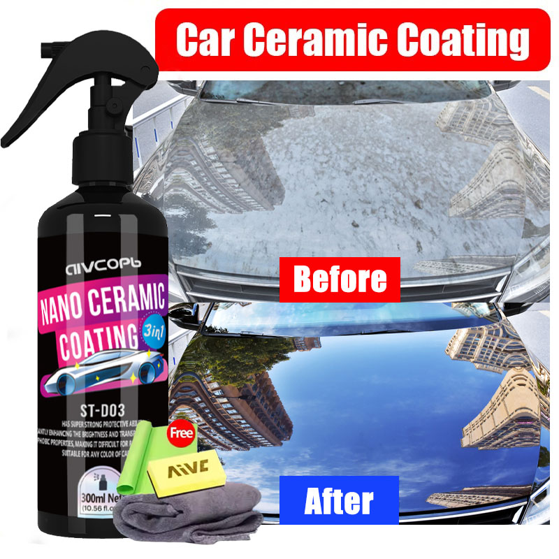 Car Wax Ceramic Coating - 3-in-1 keramische autocoating spray keramische jas