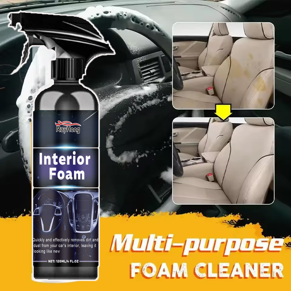 Seat Cleaner Fabric - Multifunctionele auto-interieur schuimreiniger leer flanel geweven