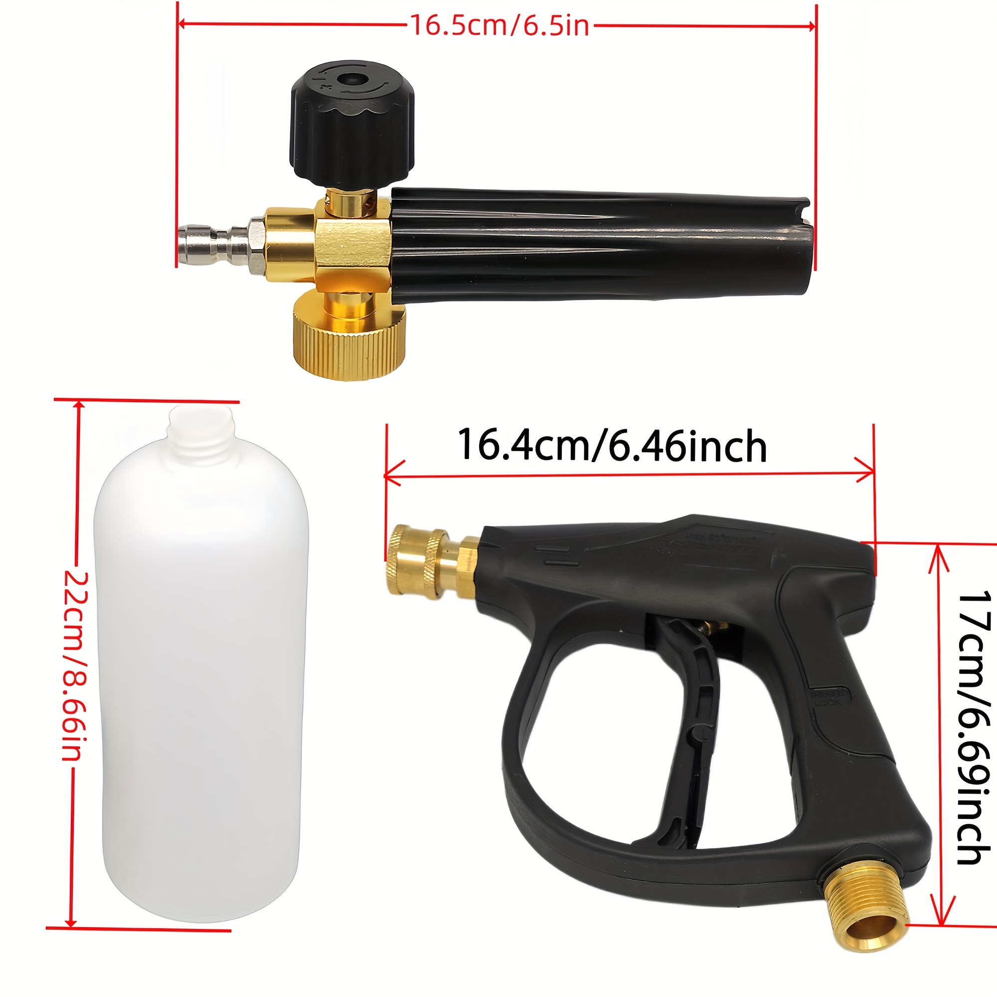 Hogedrukreiniger kort pistool  - Pressure Washer Foam Gun recensie en prijs