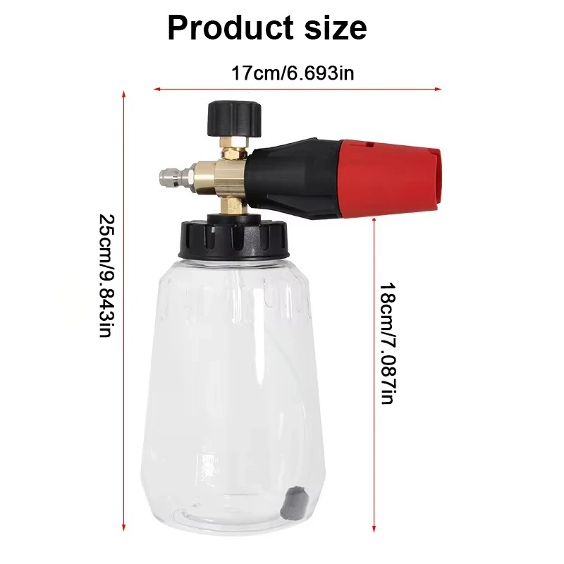Verstelbare sneeuwschuimlans 1 - Pressure Washer Foam Gun recensie en prijs