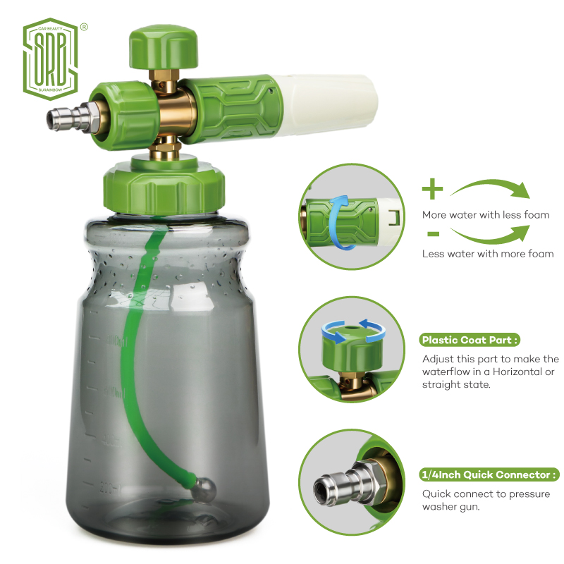 Schuimkanon, autoschuimblaster - Foam Cannon Car Wash recensie en prijs